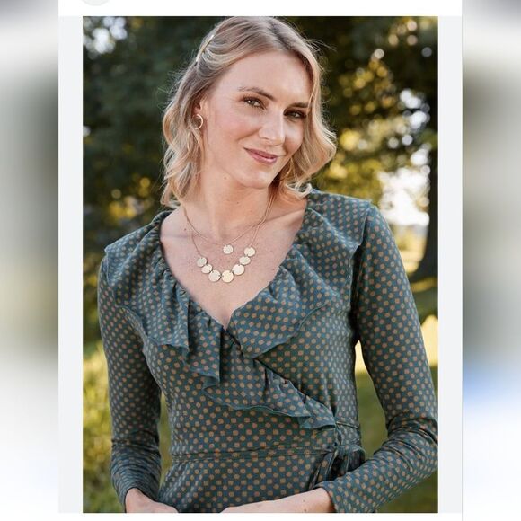 Matilda Jane "Reunion" Wrap Dress Size Small - Picture 4 of 10